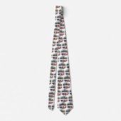 Afbeelding Hawaii en Vlagtekst VS Stropdas (Achterkant)