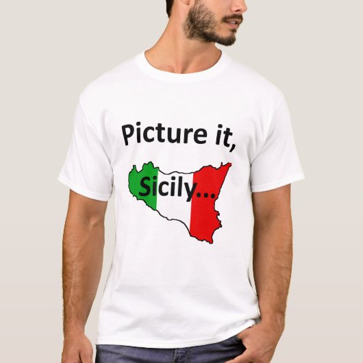 Afbeelding het, Sicilië T-Shirt (Voorkant)