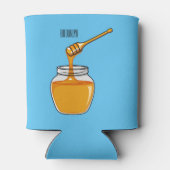 Afbeelding honingcartoon blikjeskoeler (Achterkant)