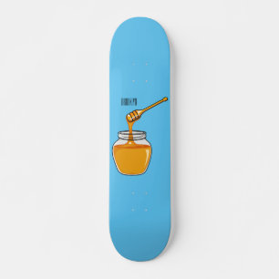 Afbeelding honingcartoon skateboard