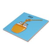 Afbeelding honingcartoon tegeltje (Zijkant)