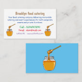 Afbeelding honingcartoon visitekaartje (Voorkant / Achterkant)