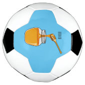 Afbeelding honingcartoon voetbal (Gedraaid)