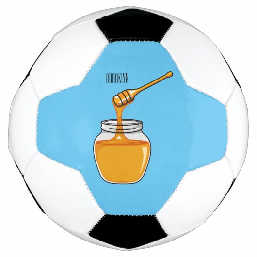 Afbeelding honingcartoon voetbal (Voorkant)