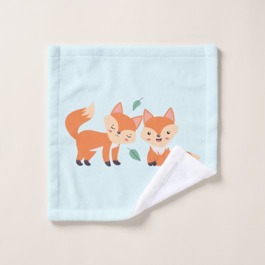 Afbeelding illustratie van Oranje kossen Bad Handdoek (Wasdoekje)