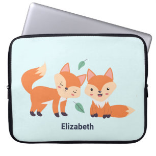 Afbeelding illustratie van Oranje kossen Laptop Sleeve