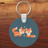 Afbeelding illustratie van Oranje kossen Sleutelhanger (Voorkant)