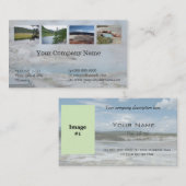 Afbeelding in het landschap, professionele foto's visitekaartje (Voorkant / Achterkant)