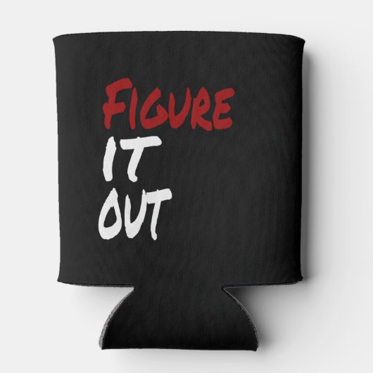 Afbeelding IT UIT, grappige Humor Blikjeskoeler (Achterkant)