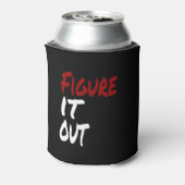 Afbeelding IT UIT, grappige Humor Blikjeskoeler (Blikje Achterkant)