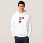 Afbeelding IT UIT, grappige Humor Hoodie (Voorkant volledig)
