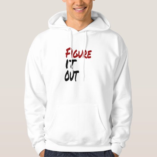 Afbeelding IT UIT, grappige Humor Hoodie (Voorkant)