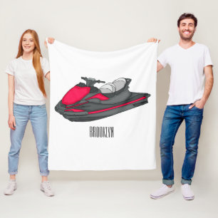 Afbeelding Jet ski cartoon Fleece Deken