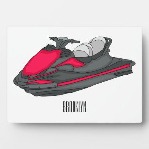 Afbeelding Jet ski cartoon Fotoplaat