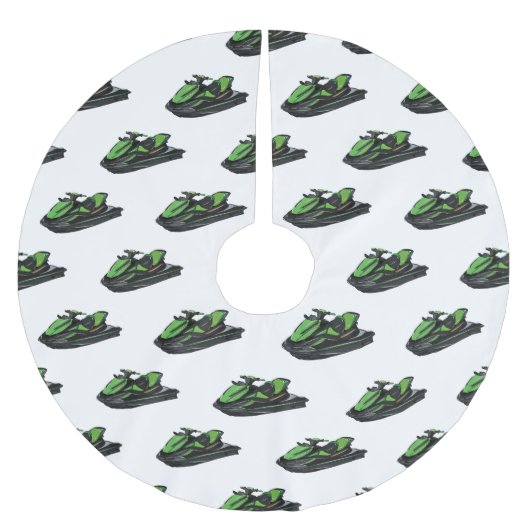 Afbeelding Jet ski cartoon Kerstboom Rok (Voorkant)