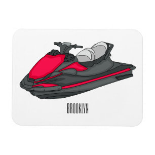 Afbeelding Jet ski cartoon Magneet
