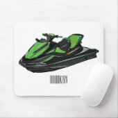 Afbeelding Jet ski cartoon Muismat (Met muis)