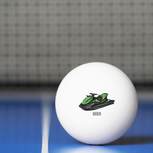 Afbeelding Jet ski cartoon Pingpongballen (Net)