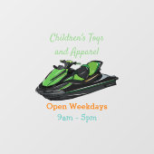 Afbeelding Jet ski cartoon Raamsticker (Vel)