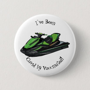 Afbeelding Jet ski cartoon Ronde Button 5,7 Cm