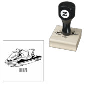 Afbeelding Jet ski cartoon Rubberstempel (Gestempeld)