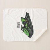 Afbeelding Jet ski cartoon Sherpa Deken (Voorkant (horizontaal))