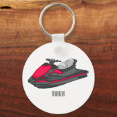 Afbeelding Jet ski cartoon Sleutelhanger (Voorkant)