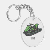 Afbeelding Jet ski cartoon Sleutelhanger (Voorkant Links)