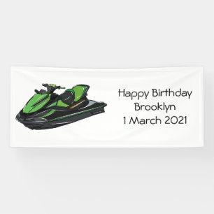Afbeelding Jet ski cartoon Spandoek