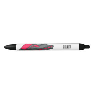 Afbeelding Jet ski cartoon Zwarte Inkt Pen