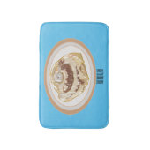 Afbeelding kaneelrol cartoon badmat (Voorkant Verticaal)