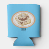 Afbeelding kaneelrol cartoon blikjeskoeler (Achterkant)