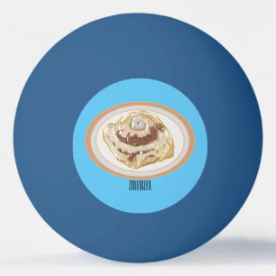 Afbeelding kaneelrol cartoon pingpongballen