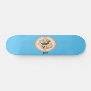 Afbeelding kaneelrol cartoon skateboard