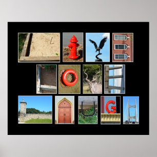 afbeelding letters poster van live liefde lacht