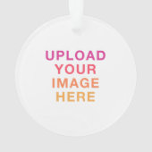 Afbeelding Logo foto eenvoudig leeg Ornament (achterkant)