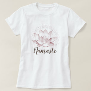 Afbeelding Lotus Flower Yoga Namaste Wellness T-shirt