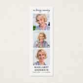 Afbeelding Memorial Funeral Prayer Bladwijzer Mini Visitekaartjes (Voorkant)