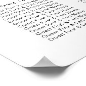 Afbeelding met handtekening poster (Hoek)