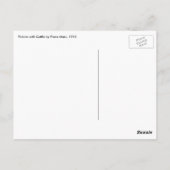 Afbeelding met vee van Franz Marc,  kunst Briefkaart (Achterkant)