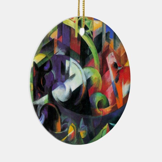 Afbeelding met vee van Franz Marc, kunst Keramisch Ornament (Rechts)