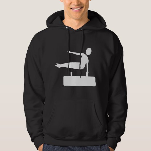 Afbeelding met vulling - Wit Hoodie (Voorkant)