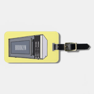 Afbeelding microgolf cartoon bagagelabel