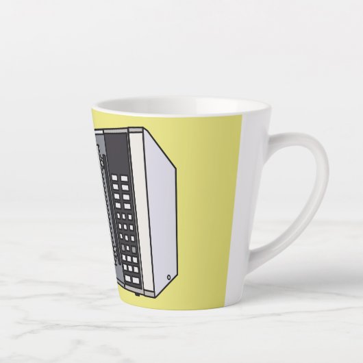 Afbeelding microgolf cartoon latte mok (Rechts)