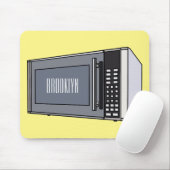 Afbeelding microgolf cartoon muismat (Met muis)