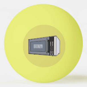 Afbeelding microgolf cartoon pingpongballen