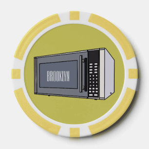 Afbeelding microgolf cartoon poker chips
