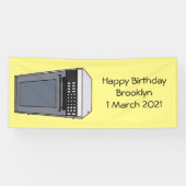 Afbeelding microgolf cartoon spandoek (Horizontaal)