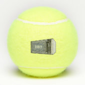 Afbeelding microgolf cartoon tennisballen (Achterkant)