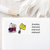 Afbeelding mixer cartoon etiket (Insitu)